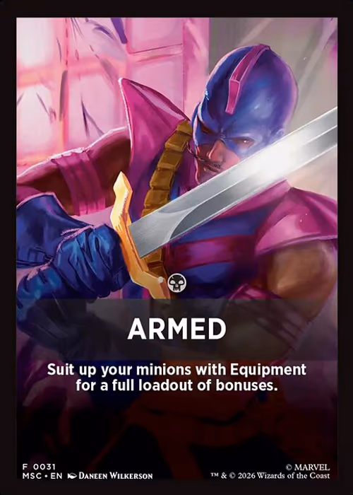 Armed — Marvel Super Heroes Jumpstart Front Cards #31