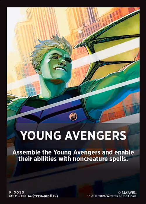Young Avengers — Marvel Super Heroes Jumpstart Front Cards #50