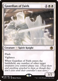 Guardian of Faith — The List