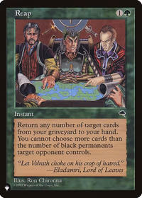 Reap — The List