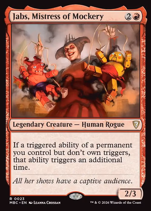 Jabs, Mistress of Mockery — Mystery Booster Commander Edition #23