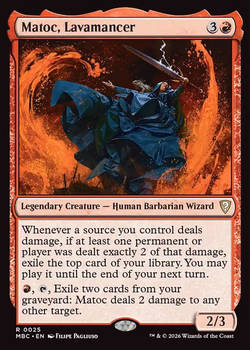 Matoc, Lavamancer — Mystery Booster Commander Edition #25