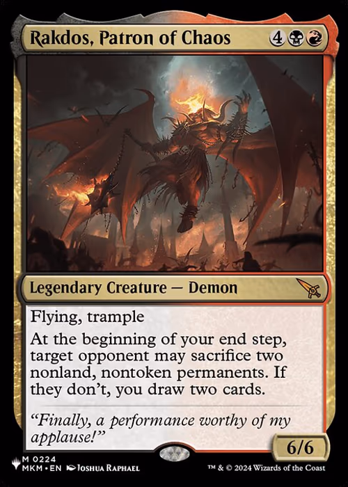 Rakdos, Patron of Chaos — The List #MKM-224