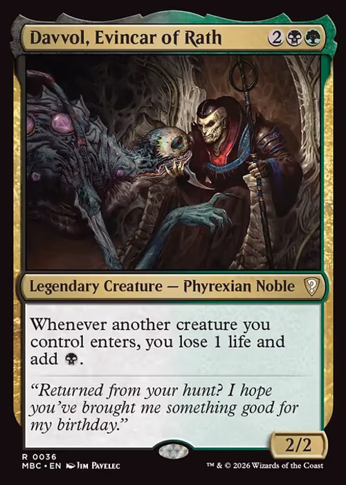 Davvol, Evincar of Rath — Mystery Booster Commander Edition #36