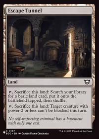 Escape Tunnel — The List