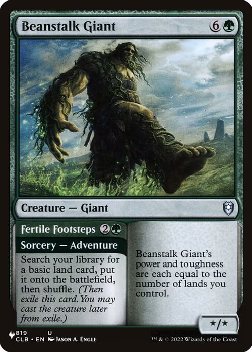 Beanstalk Giant // Fertile Footsteps — The List #CLB-819