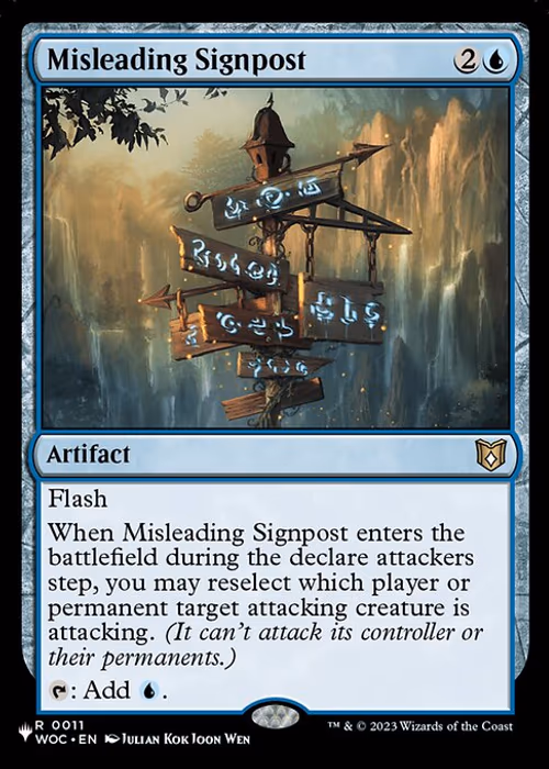 Misleading Signpost — The List #WOC-11