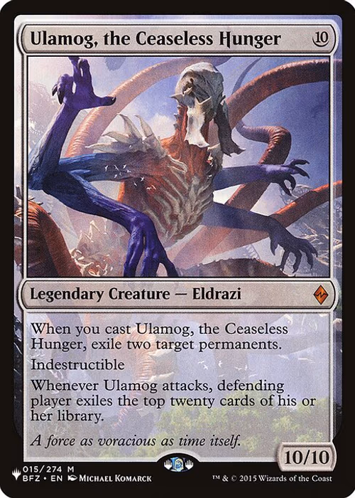 Ulamog, the Ceaseless Hunger — The List #BFZ-15