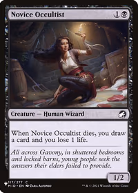 Novice Occultist — The List