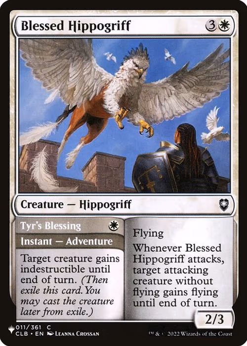 Blessed Hippogriff // Tyr's Blessing — The List #CLB-11