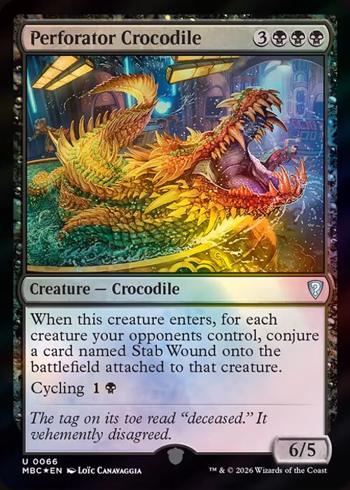 Perforator Crocodile — Mystery Booster Commander Edition #66