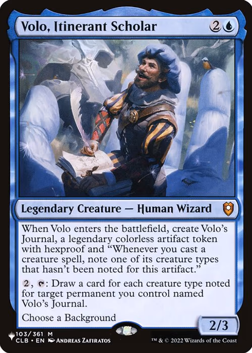 Volo, Itinerant Scholar — The List #CLB-103