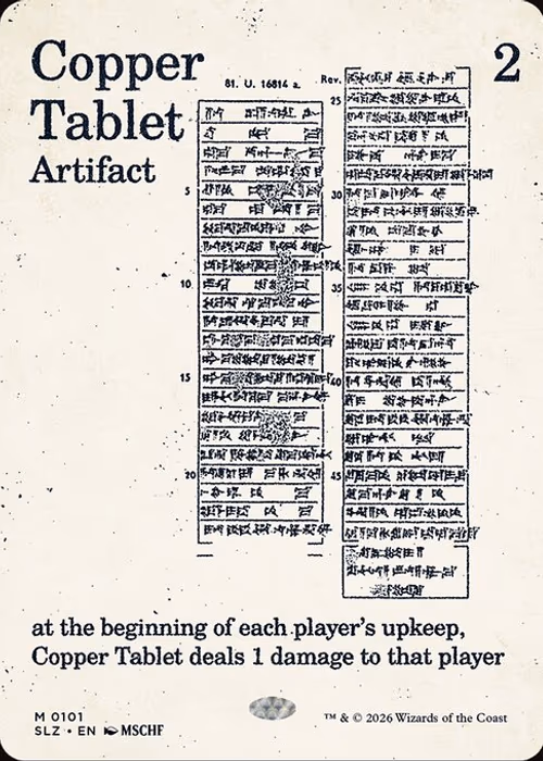 Copper Tablet — The Zeta Set #101