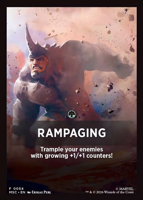 Rampaging — Marvel Super Heroes Jumpstart Front Cards #54