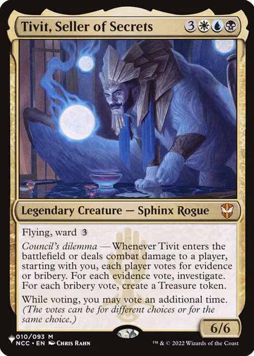 Tivit, Seller of Secrets — The List #NCC-10