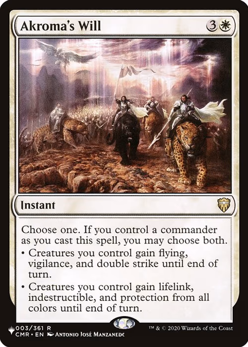 Akroma's Will — The List #CMR-3