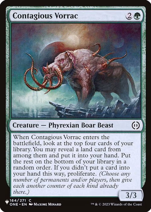 Contagious Vorrac — The List #ONE-164
