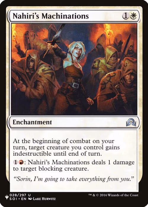 Nahiri's Machinations — The List #SOI-28