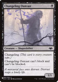 Changeling Outcast — The List