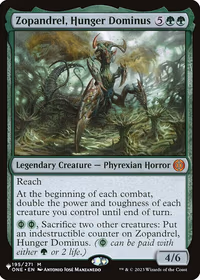 Zopandrel, Hunger Dominus — The List