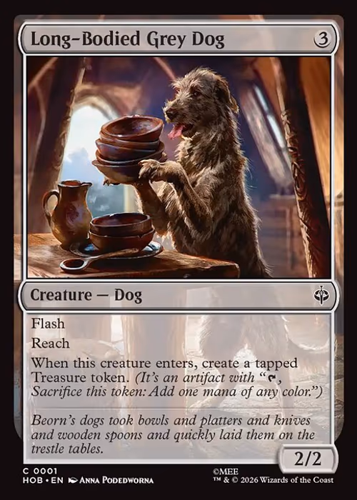 Long-Bodied Grey Dog — The Hobbit #1