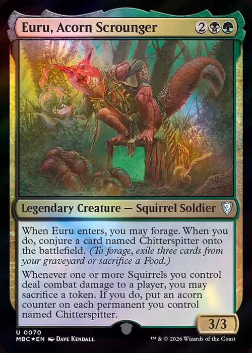 Euru, Acorn Scrounger — Mystery Booster Commander Edition #70