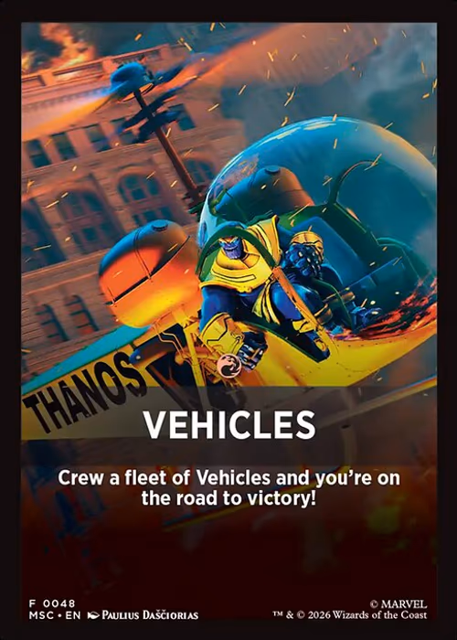 Vehicles — Marvel Super Heroes Jumpstart Front Cards #48