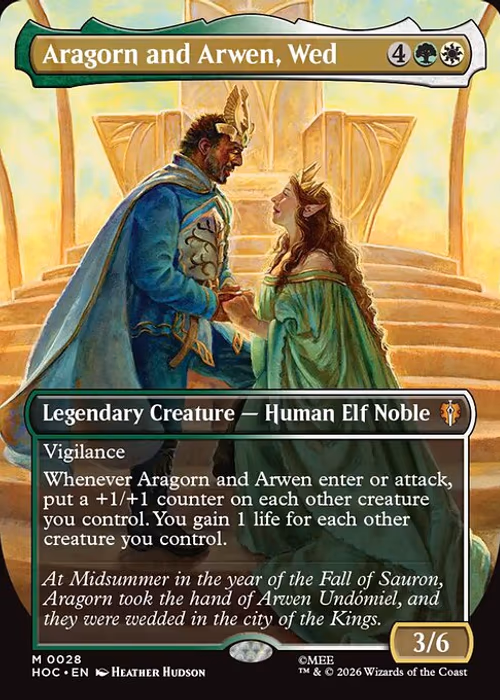Aragorn and Arwen, Wed — The Hobbit Eternal #28
