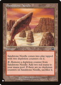 Sandstone Needle — The List
