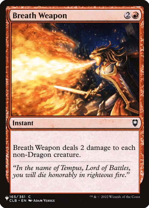 Breath Weapon — The List #CLB-165