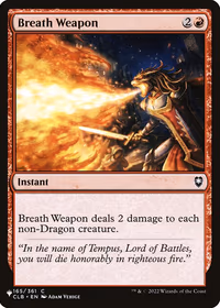 Breath Weapon — The List