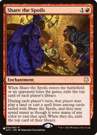 Share the Spoils — The List