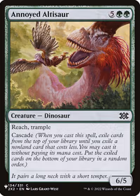 Annoyed Altisaur — The List