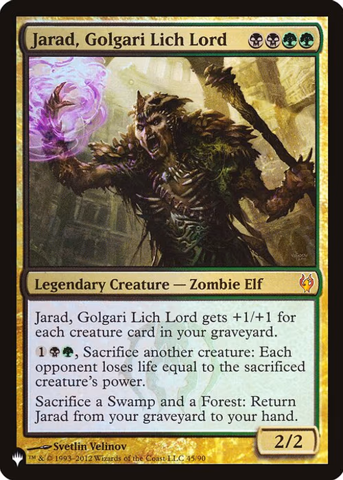 Jarad, Golgari Lich Lord — The List #DDJ-45