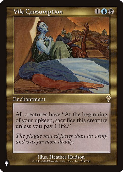 Vile Consumption — The List #INV-285