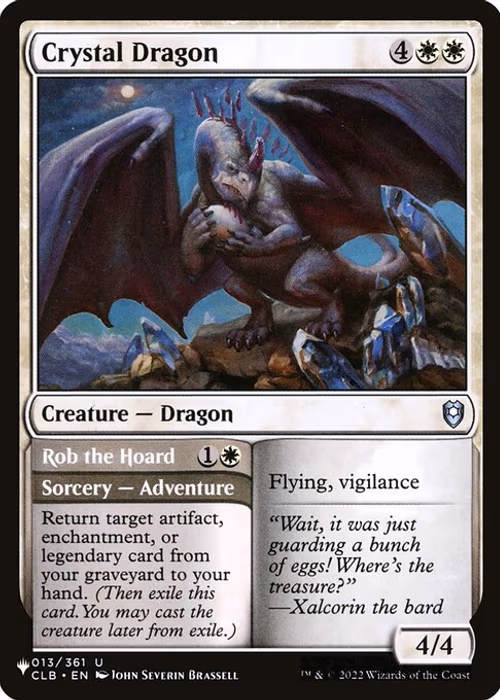 Crystal Dragon // Rob the Hoard — The List #CLB-13