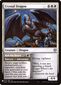 Crystal Dragon // Rob the Hoard