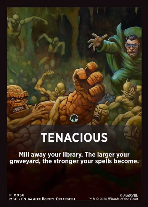 Tenacious — Marvel Super Heroes Jumpstart Front Cards #56