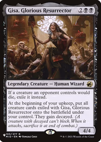 Gisa, Glorious Resurrector — The List