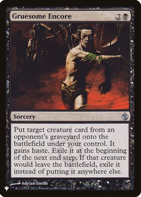 Gruesome Encore — The List