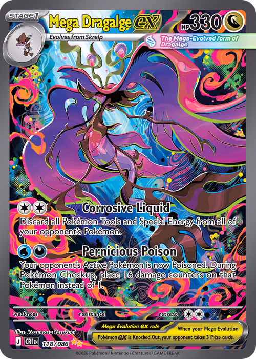 Mega Dragalge ex — Chaos Rising #118