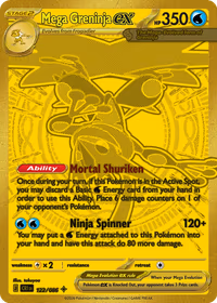 Mega Greninja ex — Chaos Rising #122