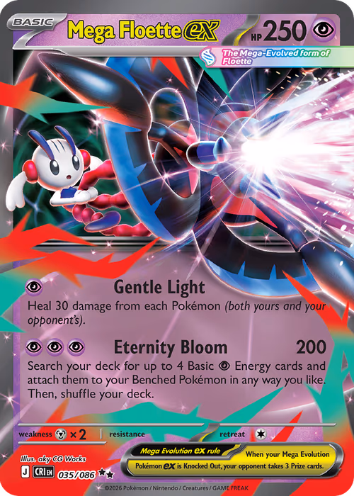 Mega Floette ex — Chaos Rising #35