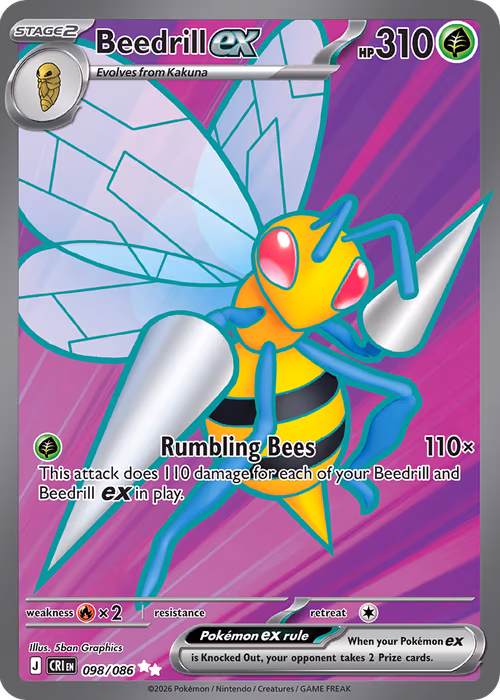 Beedrill ex — Chaos Rising #98