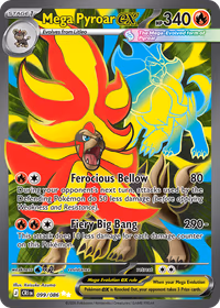 Mega Pyroar ex — Chaos Rising #99
