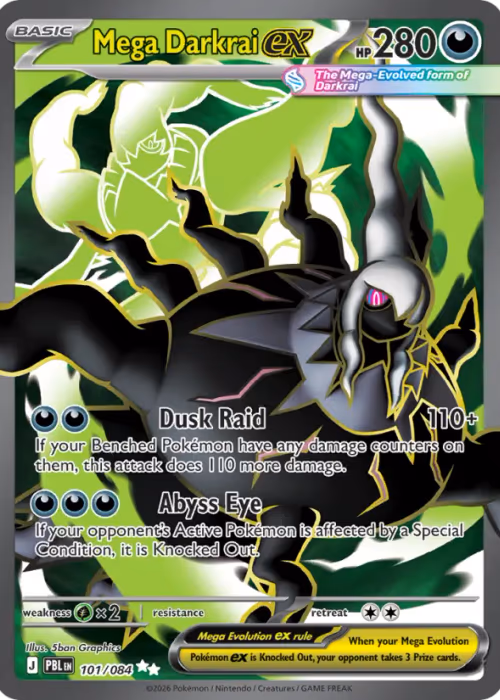 Mega Darkrai ex — Pitch Black #101
