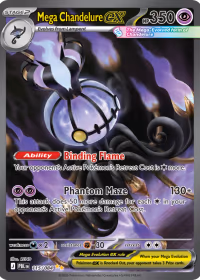 Mega Chandelure ex — Pitch Black #115