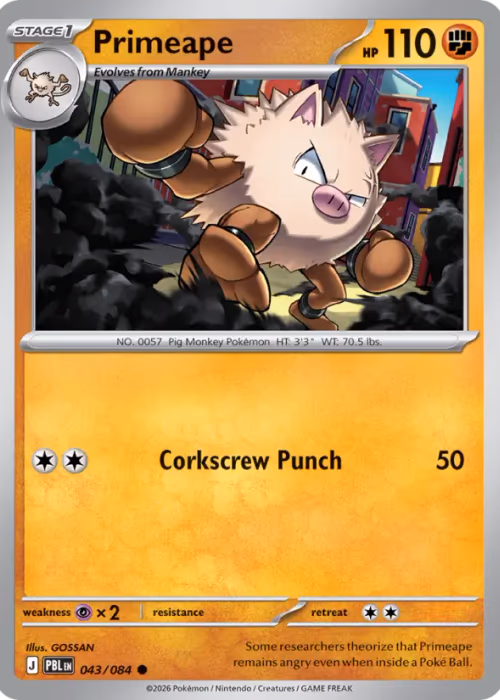 Primeape — Pitch Black #43