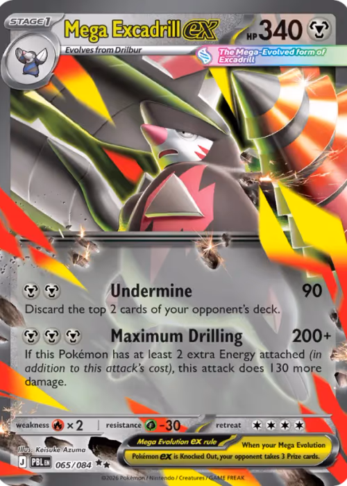Mega Excadrill ex — Pitch Black #65
