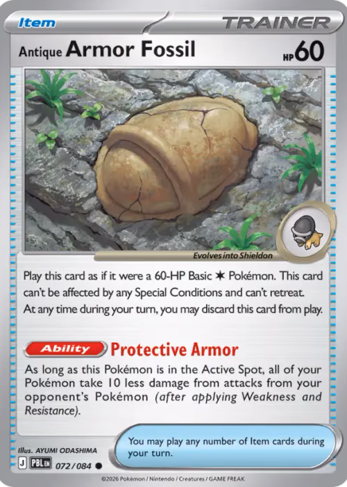 Antique Armor Fossil — Pitch Black #72